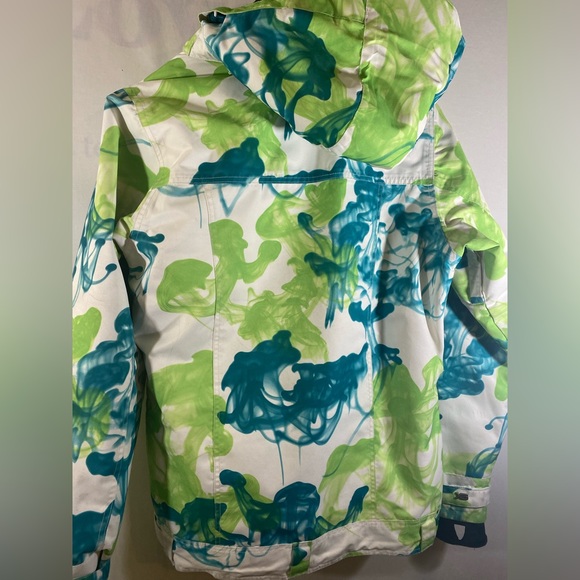 Powder Room blue green winter snowboarding jacket - size XL - Picture 8 of 8